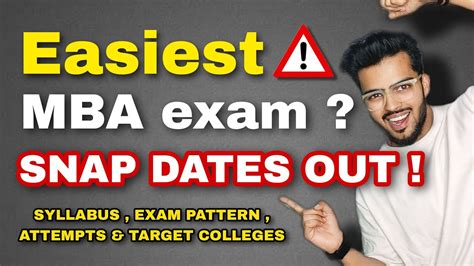 Snap Dates Out Easiest Mba Exam Syllabus For Snap Exam Best