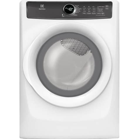 Electrolux Eflw427uiw 43 Cu Ft Front Load Washer And Efme427uiw 27 Inch Electric Dryer With 8