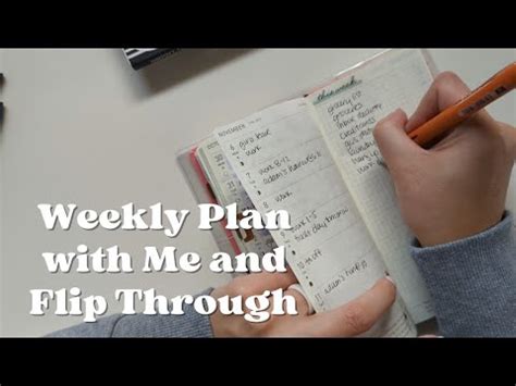 Weekly Plan With Me Hobonichi Weeks Mega Minimal Planner