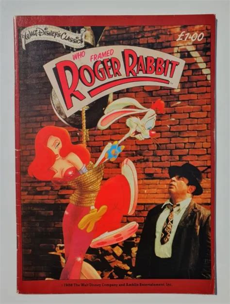 Who Framed Roger Rabbit Walt Disney Classics Movie Adaptaion Rare Comic