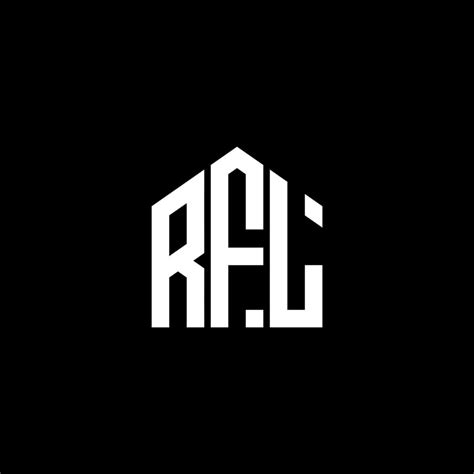 RFL letter logo design on BLACK background. RFL creative initials ...