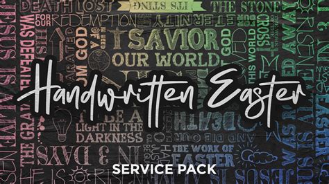 Handwritten Easter Service Pack Freebridge Media Worshiphouse Media