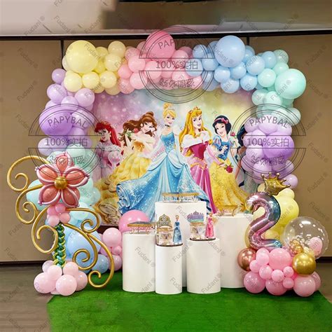 Recolectar Images Decoracion Con Globos De Princesas Disney