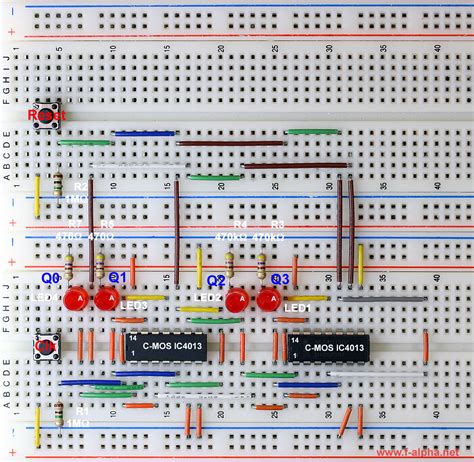 f-alpha.net: Experiment 15 - Johnson Counter