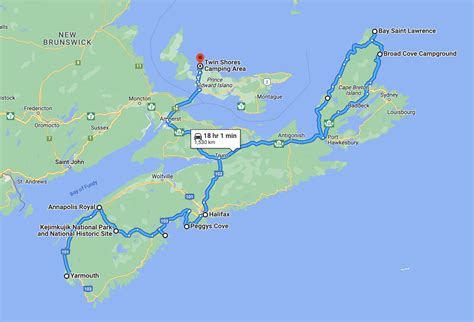 10 Day Summer Road Trip In Nova Scotia And PEI Mapped By Megan