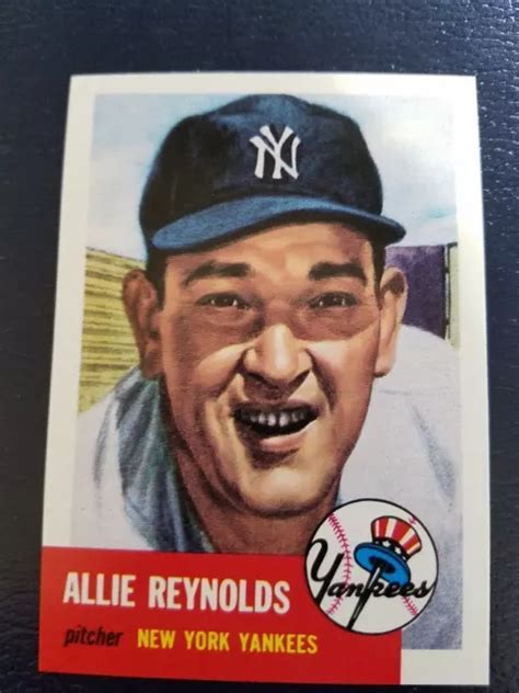 ALLIE REYNOLDS YANKEES De New York 1991 Topps Archives 1953 T