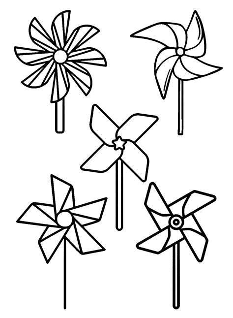 Pinwheel To Print Coloring Page Free Printable Coloring Pages