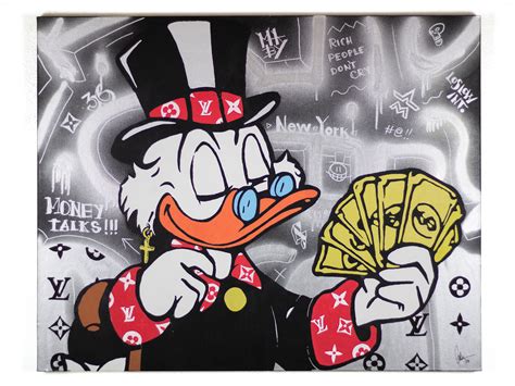 Scrooge Mc Duck Acrylic Paint Pop Art Size 80x100 Cm By Josh Etsy Canada