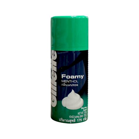 Gillette Foamy Shaving Foam Menthol 175g Shopifull