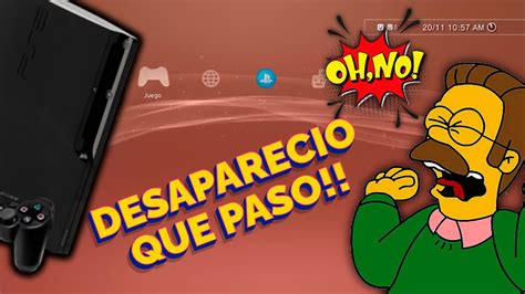 SE TE CONGELA HEN EN PS3 NO VES LOS ICONOS DE JUEGOS AQUI LA SOLUCION