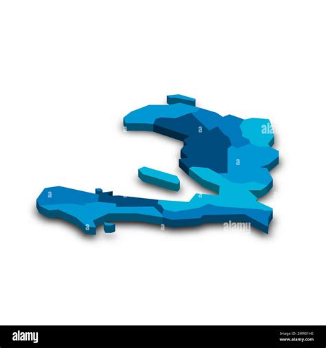Hait Mapa Pol Tico De Las Divisiones Administrativas Imagen Vector De
