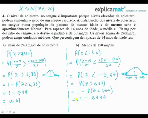 Distribui O Normal Exercicios Resolvidos