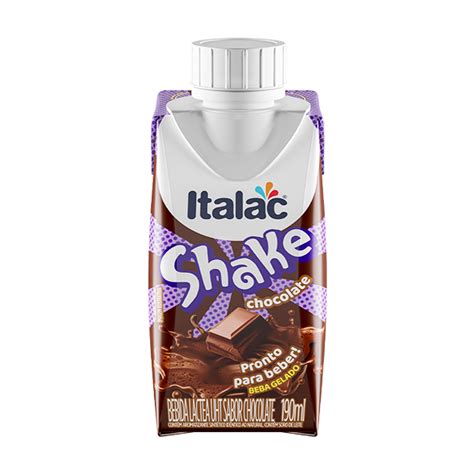 Bebida Láctea UHT Italac Shake Sabor Chocolate 190ml BIG BOX Lago