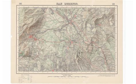 San Lorenzo de El Escorial Mapa Topográfico Nacional 1 50 000 1929