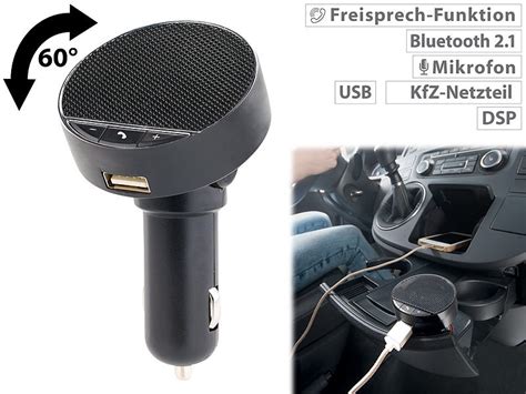 Callstel Kfz Freisprecheinrichtung Bluetooth USB 2 1A Auto Pairing