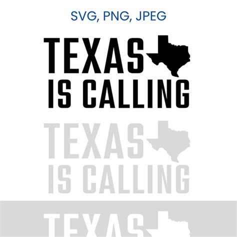 Texas Is Calling Svg Etsy