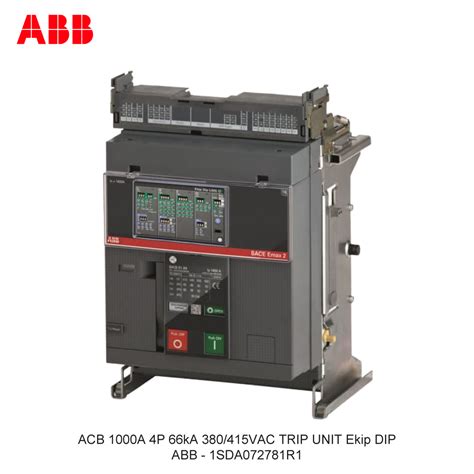 ListrikKita ACB 1000A 4P 66kA 380 415VAC TRIP UNIT Ekip DIP ABB