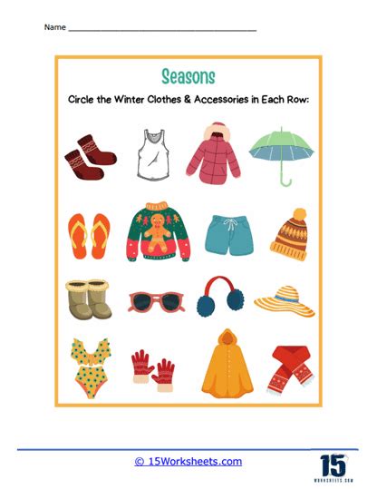 The four seasons of the year kindergarten activity packet - Worksheets ...