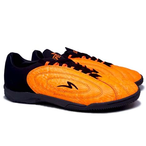 Sepatu Futsal Specs Barricada Fuerza Pro IN Dwan Orange Noir Black