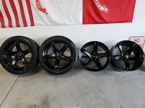 Sold - Satin Black OEM 2018 5-Spoke Hellcat Wheels | SRT Hellcat Forum