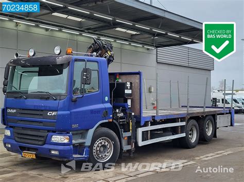 DAF CF75 250 6X2 NL Truck Manual Atlas Crane Liftachse DayCab Flatbed