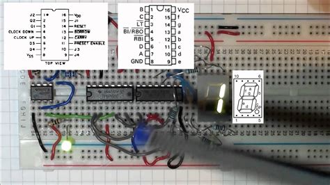 Experiments 4 4 Binary Coded Decimal BCD Counter With 7 Segment