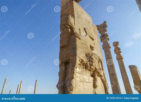 Persepolis Lion In Persepolis Ancient City Shiraz Iran Stock Photo