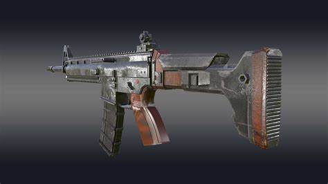 Ruger Sr 556 Takedown Assault Rifle 3d Model Animatics Asset Store
