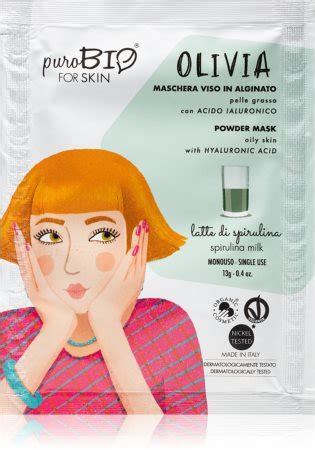 Purobio Cosmetics Olivia Spirulina Milk Peel Off Maske In Pulverform