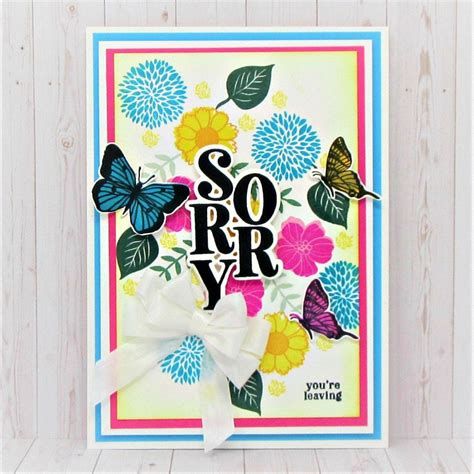 Sentiment Stamp And Dies By Crafters Companion Cards Handmade Card