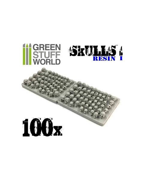 Green Stuff World Resin Skulls 100