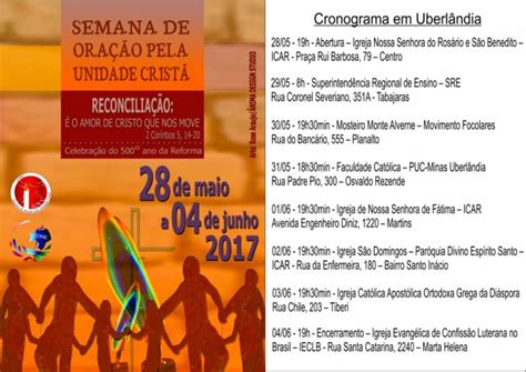 Portal Luteranos Semana de Oração pela Unidade Cristã 2017