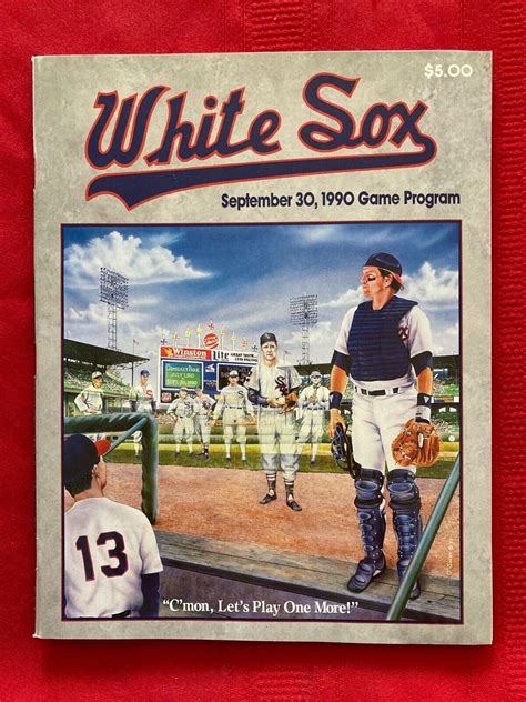 Mlb Chicago White Sox Program Comiskey Park Final Game Thomas