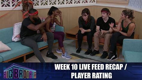 Big Brother 24 Week 10 Live Feed Recap And Player Rating Youtube