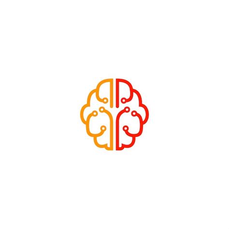 Dise O Del Logotipo Del Cerebro L Mpara Del Cerebro Vector Premium