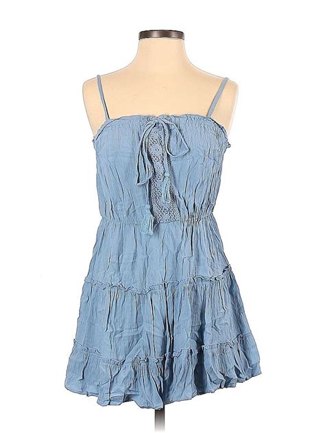 ThredUP Thrift Clean Out Do Good Casual Dresses For Women Blue