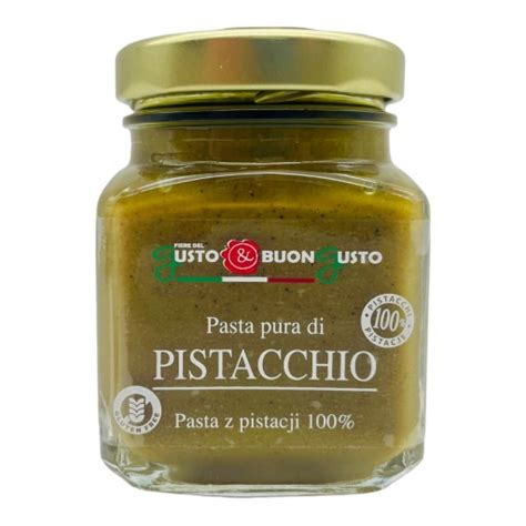 PASTA PISTACJOWA 100 100G MASŁO PISTACJOWE Z PISTACJI KREM GUSTO