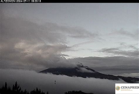 El volcán Popocatépetl emite cinco exhalaciones y un microsismo