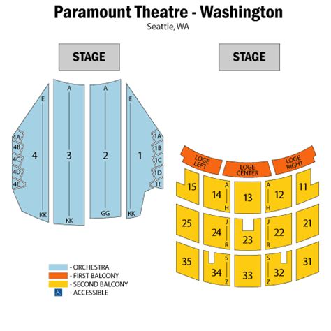 Seating Chart For The Paramount Theater Ponasa