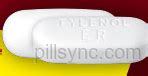 White Oval Tylenol Er Hr Acetaminophen Mg Extended Release Oral