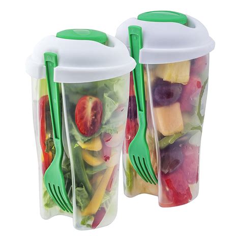 Altatac 2 Pack Portable Salad Storage Container