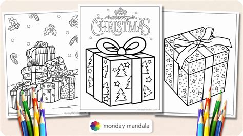 Christmas Present Coloring Pages For Kids