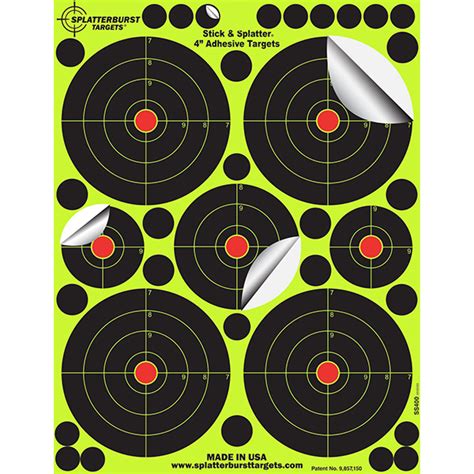 Stick Splatter Adhesive Targets Splatterburst Targets