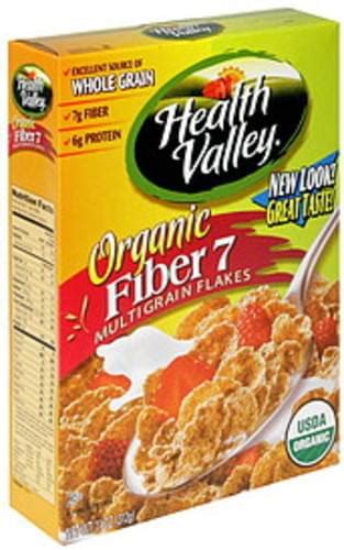 Health Valley Organic Fiber 7 Multigrain Flakes 11 Oz Nutrition