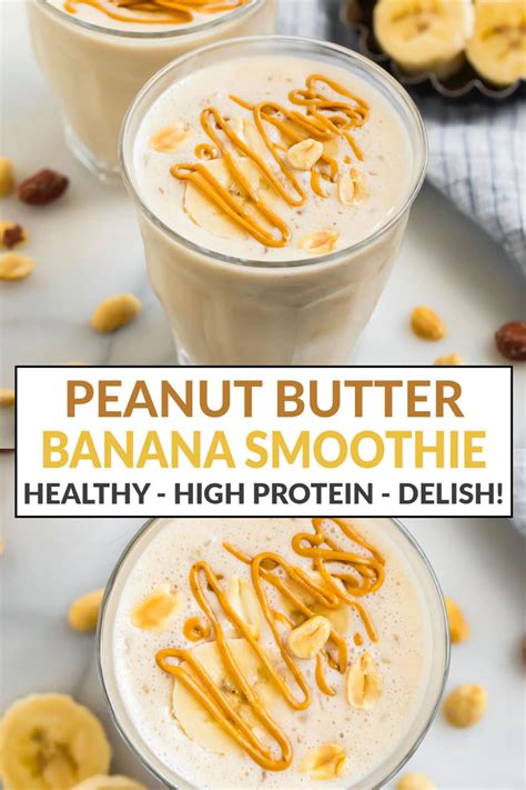 This Peanut Butter Banana Smoothie Is Good For You But Tastes Like A