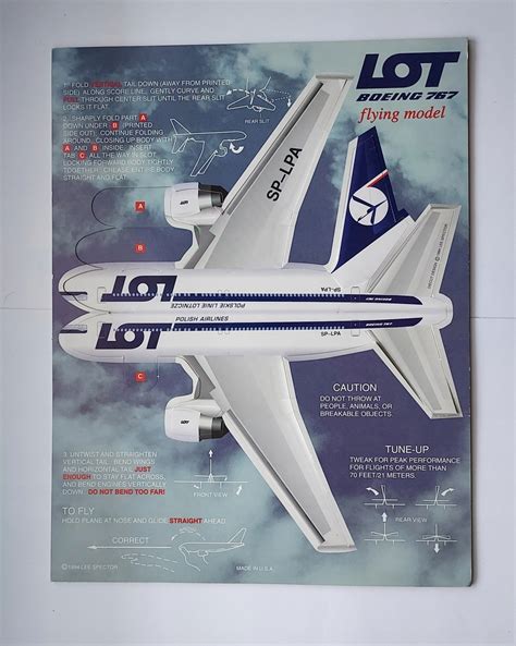 Pll Lot Boeing Model Kartonowy Unikat Oficjalne