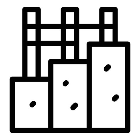 Construction Drywall Icon Outline Vector House Cement Vector