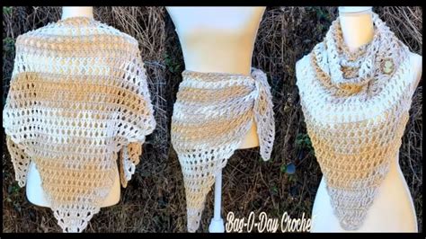 Crochet Easy Shawl Spring Shawl Free Crochet Tutorial Bag O Day Crochet Tutorial 688 Youtube