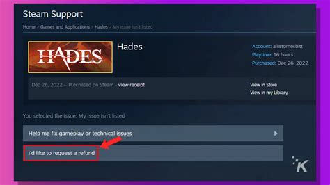 How To Refund A Game On Steam