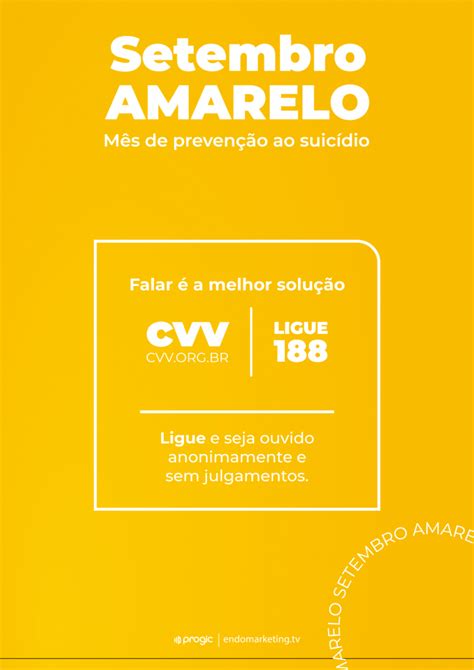 Setembro Amarelo Campanha Cvv La Salle Sa De